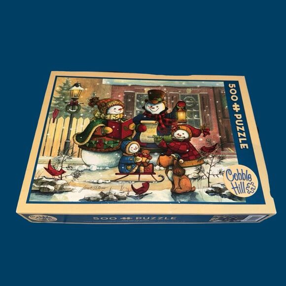 Cobble Hill Song for The Season Puzzle Snowman Caroling 500 PC - Picture 6 of 6